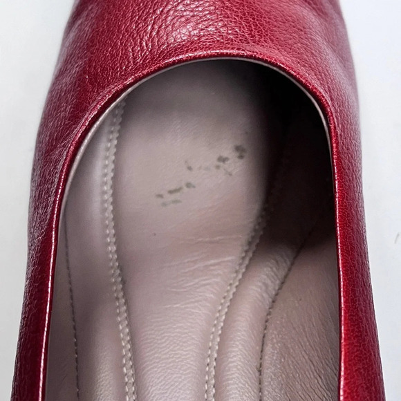 L’idea By Lori Minimalist Coastal Grandma Leather Chunky Heel Pump Size 41 US 11 - Picture 8 of 14